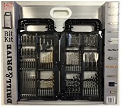 143 Piece Drill & Drive Bit Kit by everise