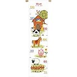 esquemas punto de cruz medidores infantiles Kit broderie au point compté avec diagramme,, Toile à broder: 100% coton,, Fil: 100% coton DMC,, 5,4 mailles/cm,, Carte de fils,, Instruction dans huit langues,, Diagramme agrandi,, Aiguille,, Photo,, Avec alphabet,