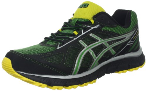 ASICS Men's GEL-Scram 2 Trail Running,Jungle Green/Lightning/Lemon,12 M US