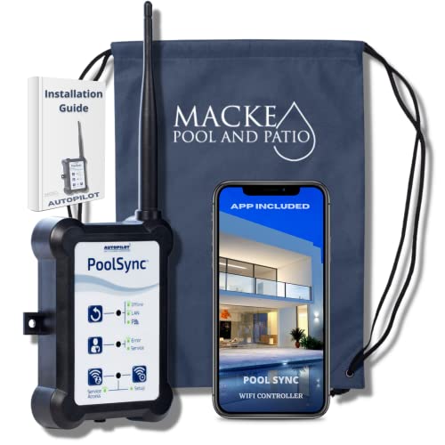 AutoPilot PoolSync WiFi Controller, ECP0343, Control Your Pool Through The app, Control ChlorSync Salt Chlorine Generator & AquaCal Heat Pump