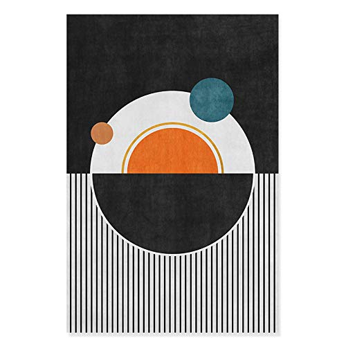 Affiches noires géométriques abstraites pour impression salon moderne - 3