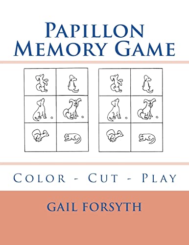 Papillon Memory Game: Color - Cut - Play