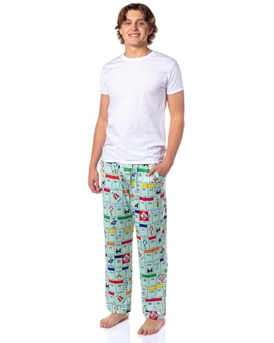 Hasbro Monopoly Pajamas Mens Game Board Lounge Sleep Pajama Bottom Pants Sleepwear2