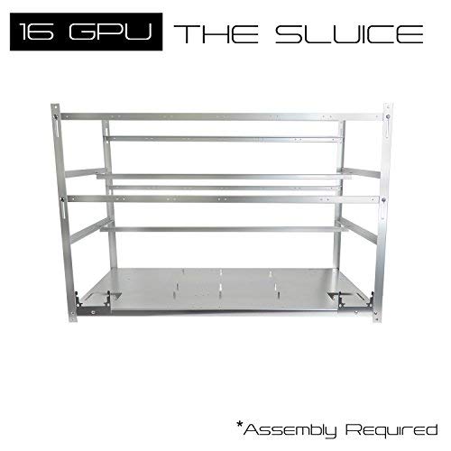 AAAwave - 16 GPU Stackable Aluminum Mining Frame Rig Case with Fan Mounts