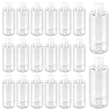 KEILEOHO 20 botellas de viaje transparentes de 250 ml, de plástico con tapón de rosca, botellas vacías de PET para cosméticos, botellas de viaje