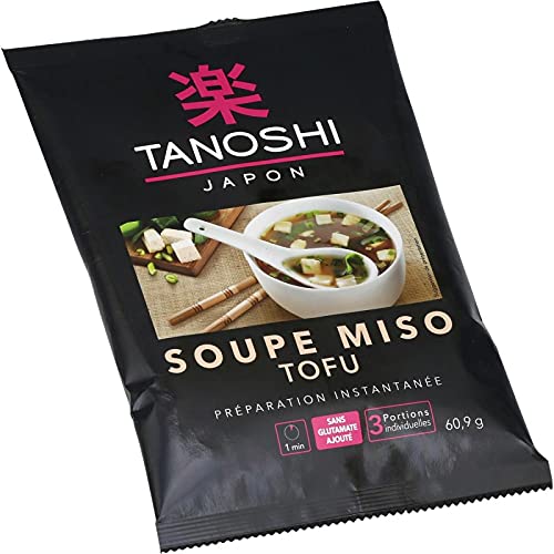 TANOSHI - Soupe Miso Tofu 61G - le Lot De 4