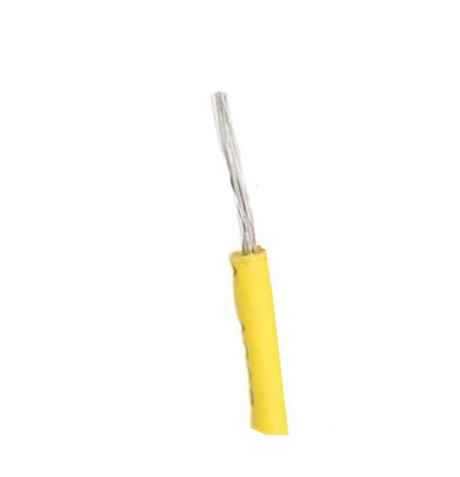 1M UL1015Wire 24 22 20 18 16 14 12 10 8 AWG Izolowany PVC Cynowanie Miedziany Elastyczny Kabel Elektryczny Do Oświetlenia Lampy(Yellow 1m,08AWG)