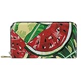 Nuestras carteras largas están hechas de cuero de microfibra.