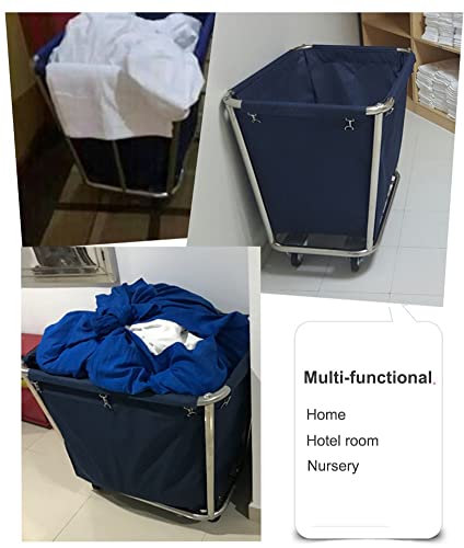 Carrito resistente para guardar ropa con estructura de acero duradera 3
