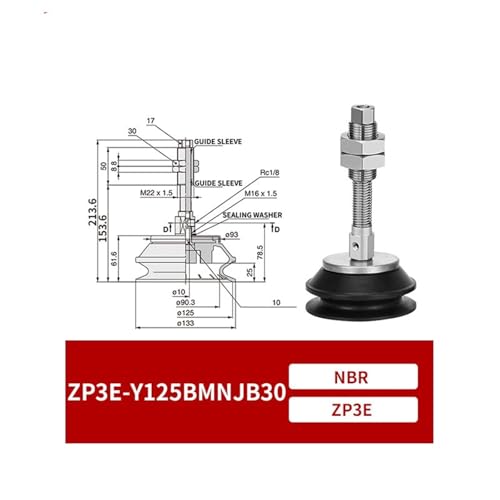 Ensemble de ventouses à vide robustes pour manipulateur ZP3E - 2