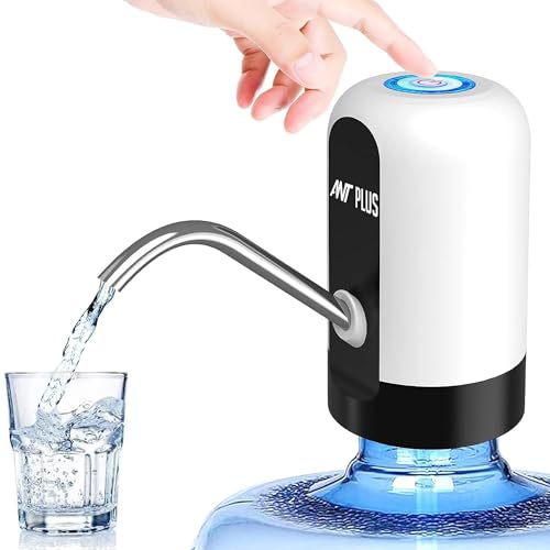 Ant Plus H20 Smart Water Bottle Pump 5 Gallon Water Bottle Dispenser USB Charging Automatic Drinking Water Pump Portable Electric Water Dispenser Water Bottle Switch (White) (B0DFQ9CJFC) Amazon Price History, Amazon Price Tracker