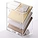 File Rack Document Holder, Paper, File Tray, Office Organizer, 5 Compartment Letter Trays