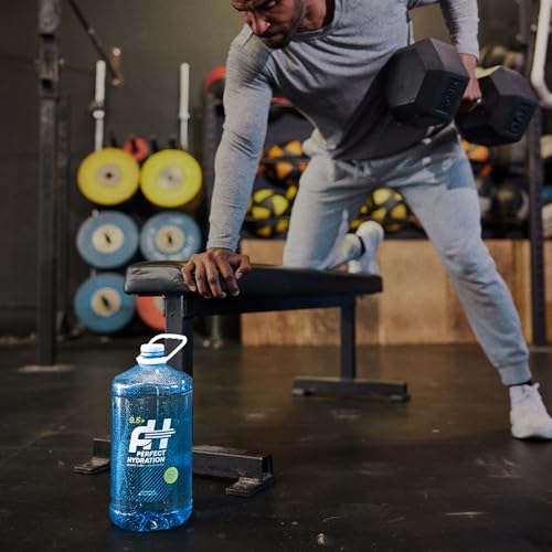 Perfect Hydration 9.5+ pH Alkaline Drinking Water, Electrolyte Minerals for Taste, 8 Gallons (2 Cases of 128 fl oz Jugs)