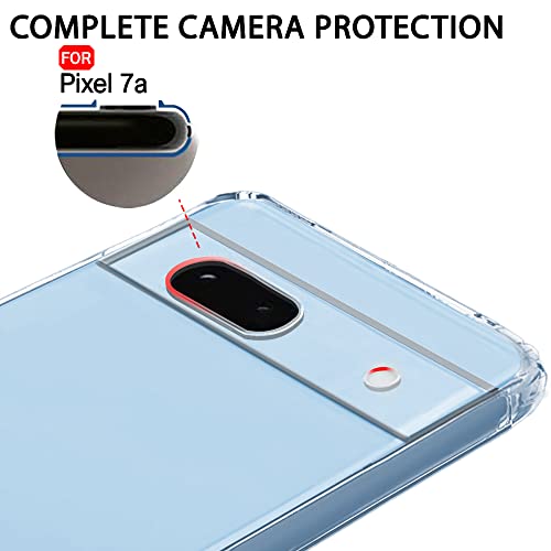 Image of TheGiftKart Back Cover Soft Case for Google Pixel 7A | Best Camera Protection | Inbuilt Dust Plugs & Anti-Slip Grip | Ultra Clear Slim Back Cover Case for Google Pixel 7A (Silicone, Transparent)