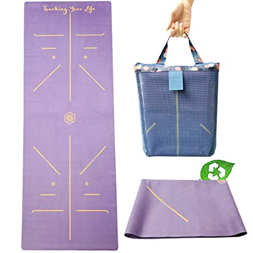 Yoga Studio Organic Mat Tapis en coton avec pompons pour Yoga Studio Organic Mat Tapis en coton avec pompons pour