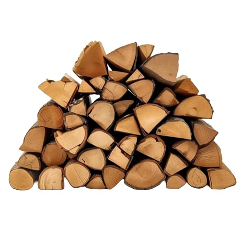 Green Olive Firewood - Kiln Dried British Logs (18kg / 81ltr) for Wood Burners, Open Fires, Stoves and Fire Pits - Low Moisture, Ready To Burn, High Heat - Sustainably Sourced UK Firewood