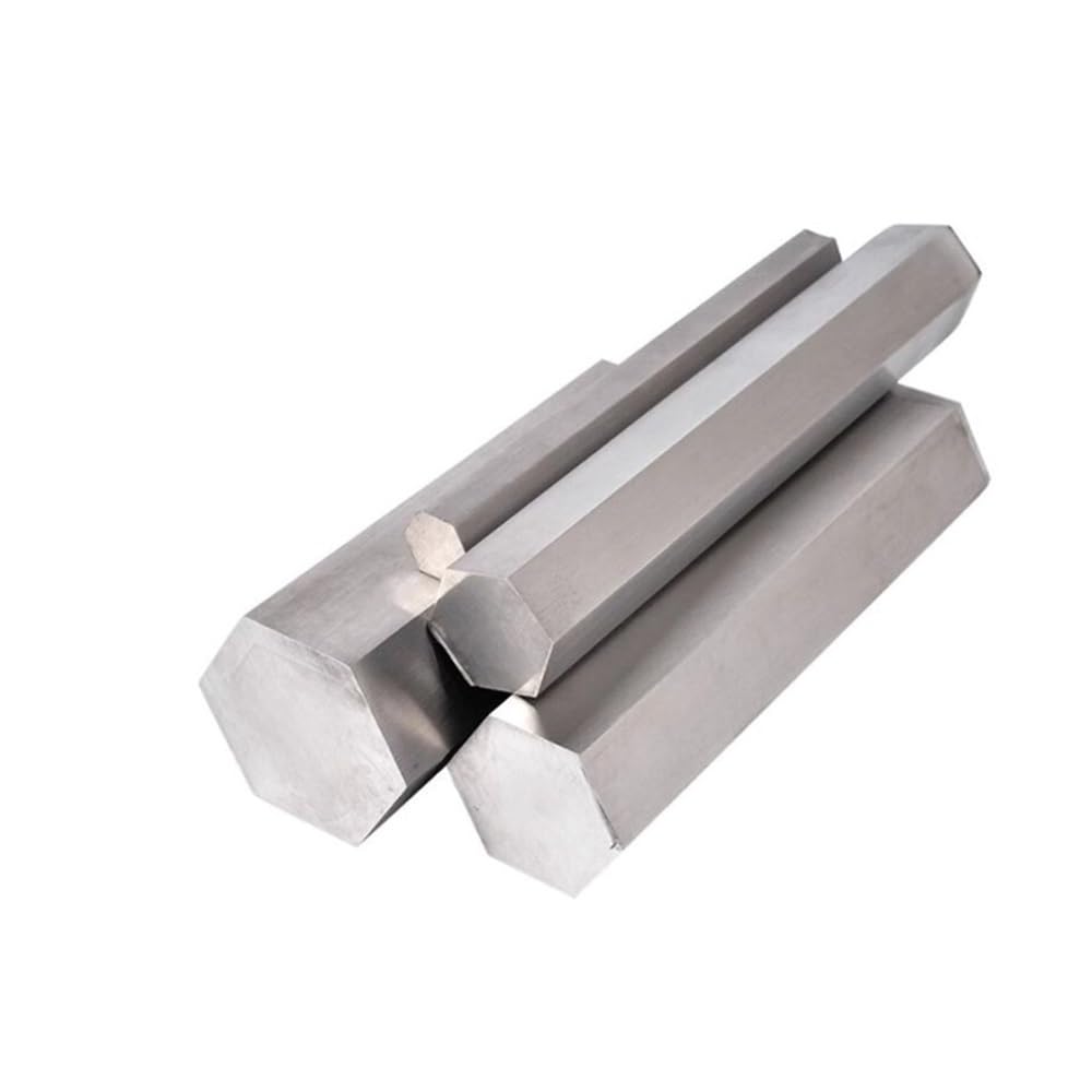 Varilla de aluminio y metal. Varilla hexagonal de aleación aluminio 6061, longitud 100, 200 y 300 mm, soldable for construcción, 1 unidad