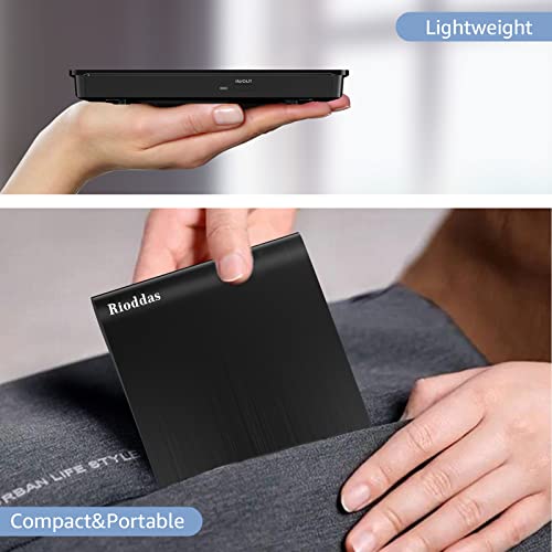 Image of Disk Duplicator External DVD Drive USB 3.0 Type C Portable CD DVD + /-RW Optical Drive Player DVD /CD ROM Burner Reader Writer Compatible with Laptop Desktop PC Windows Linux OS Apple Mac MacBook