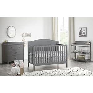 Oxford baby north bay 4 in 1 convertible baby crib dove gray greenguard gold certified  urban country home decor