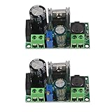 DIANN 2pcs AC/DC to DC Step Down Buck Converter Voltage Regulator Power Supply Board 2A LM2596HV Converter Module