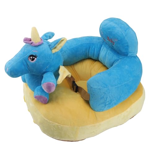 Syrisora ​​Assento de Apoio para bebê sofá Macio Pelúcia Confortável ângulo Ajustável Função Bluetoo