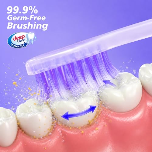 Image of Enshine Expert Protection Toothbrush for Adults - Pack of 3 | Double-Tapered Ultra Soft PBT Bristles | Premium Tooth Brush Set for Sensitive Gums | Deep Gum-Line Plaque Removal | Manual Toothbrush with Non-Slip Grip Multicolor