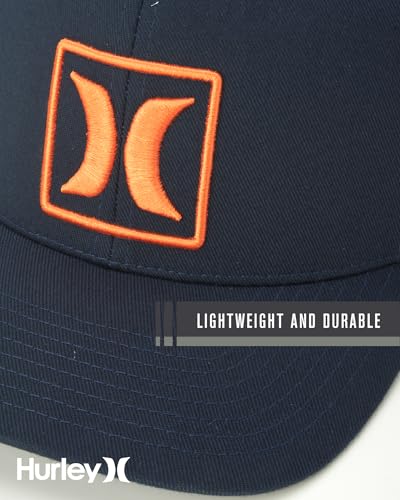 Image of Hurley Mens Reflect Icon Curved Brim Fitted Baseball Cap