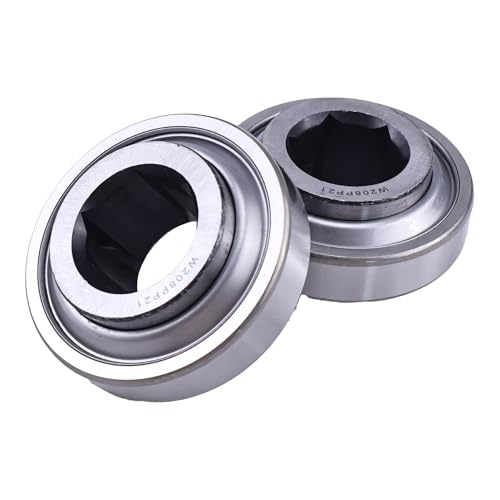 JEENDA 2-Pack Bearings W208PP21 Compatible with John Deere 430 435 530 535 Baler 9501 9560 9660 Combine Agricultural Machinery AE46606 HPC104TPA