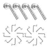 Healifty 50Pcs Galvanized Pallet Rack Safety Bolts Heavy Duty Drop for Industrial Shelving Robust Construction Design for Warehouse Use