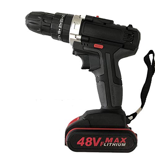SHBH 48-V-Bohrmaschine, Schlagbohrmaschine, kabelloser Schraubendreher, kabelloser Akkuschrauber, Lithium…