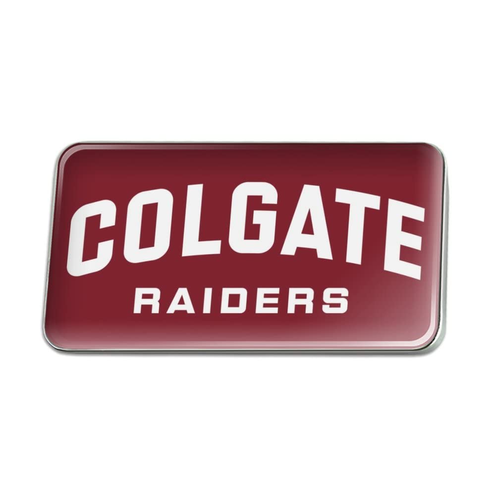Colgate University Raiders Logo Metal Rectangle Lapel Hat Pin Tie Tack Pinback