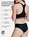 DANISH ENDURANCE Mikrofaser Sport Hipster aus recyeltem Polyester, 3 Pack (Schwarz, Medium)