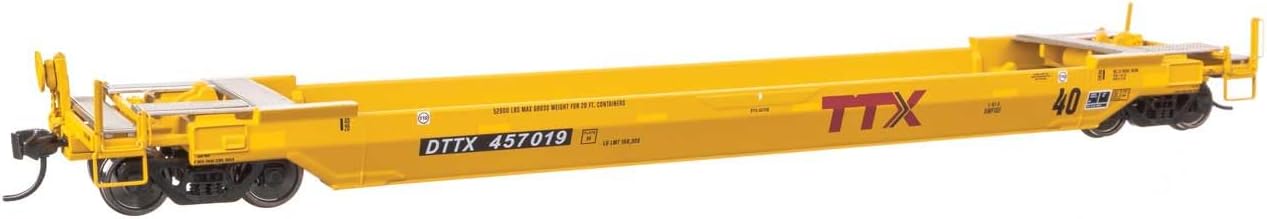 Walthers Proto 920-109141 HO Scale Gunderson Rebuilt All-Purpose 40' Well Car - Ready-to-Run - DTTX #457019