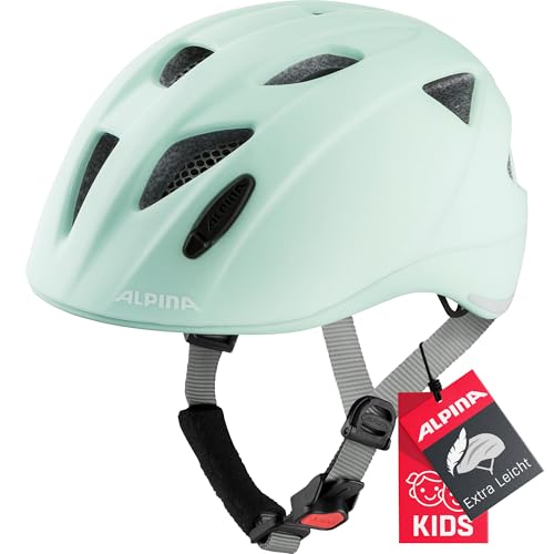 ABUS Kinderhelm Smiley 2.0 - Robuster Fahrradhelm für Mädchen und Jungs - Rosa mit Prinzessinnen-Muster, Größe S