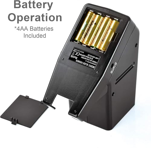 digitnow 35mm slide and film viewer 3x magnification battery operation led lighted illuminated viewing for 35mm slides amp positive film negatives4aa batteries included