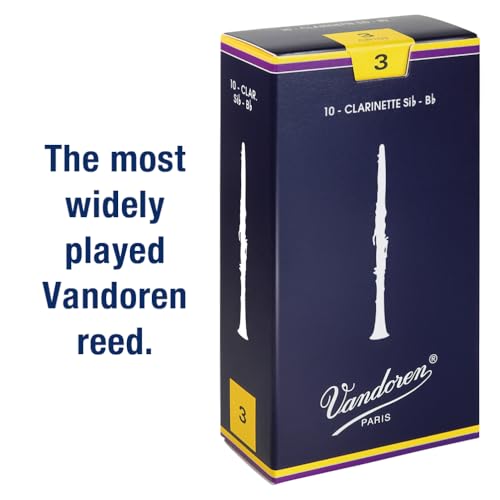 vandoren cr103 bb clarinet traditional reeds strength 3 box of 10