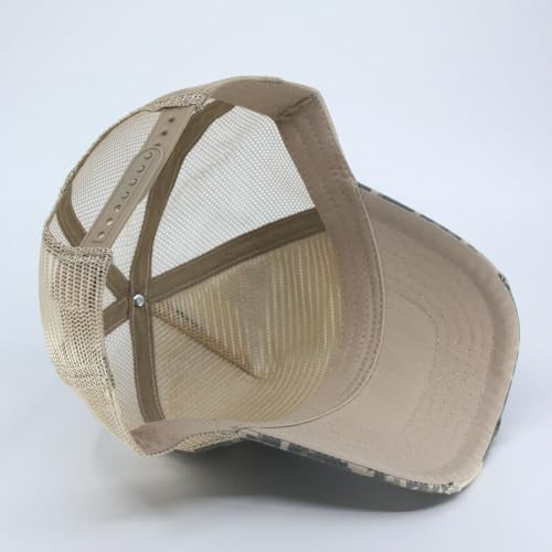 Image of The Vintage Year High Crown Foam Mesh Camouflage Trucker Hat Baseball Cap