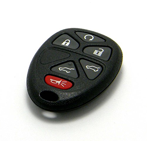 General Motors OEM 6-Button Key Fob Remote, Compatible with Cadillac Chevrolet GMC (FCC ID: OUC60221 / OUC60270, P/N: 22951510)