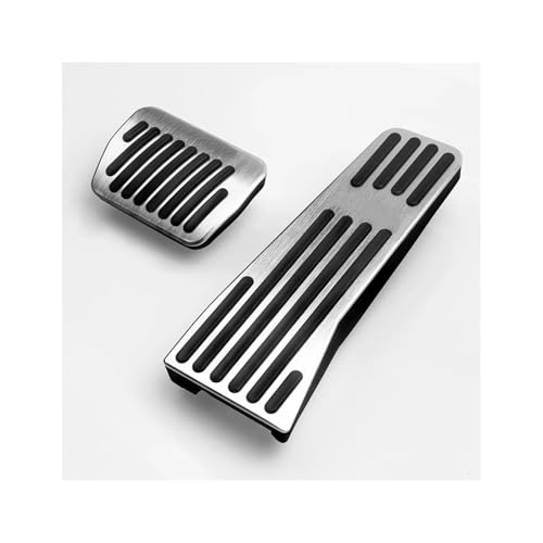 ブレーキペダル のためにマツダ 3 BP CX30 CX50 CX60 MX-30 MX30 2019 2020 2021 2022 2023 2024用 車用フットレスト アクセル ブレーキペダルカバー ペダル カバー(AT 2PCS Silver)