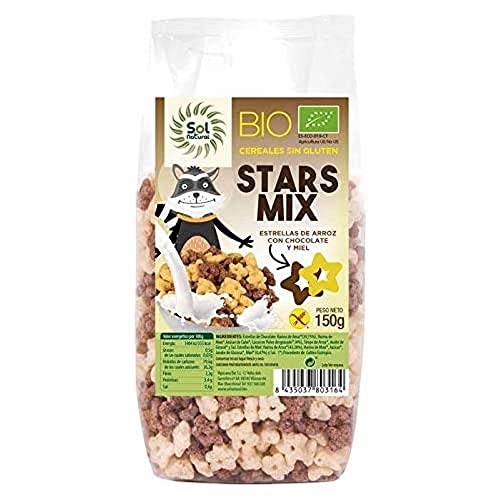 Solnatural Star Mix Choco-Miel Sin Gluten Bio 150 G, Estándar, Único