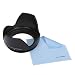 BIRUGEAR 58mm Tulip Flower Lens Hood for Canon 80D 70D SL2 SL1 T6 T5 T5i T4i T3 T3i (which use 18-55mm, 55-250mm, 75-300mm Lenses)with Cloth