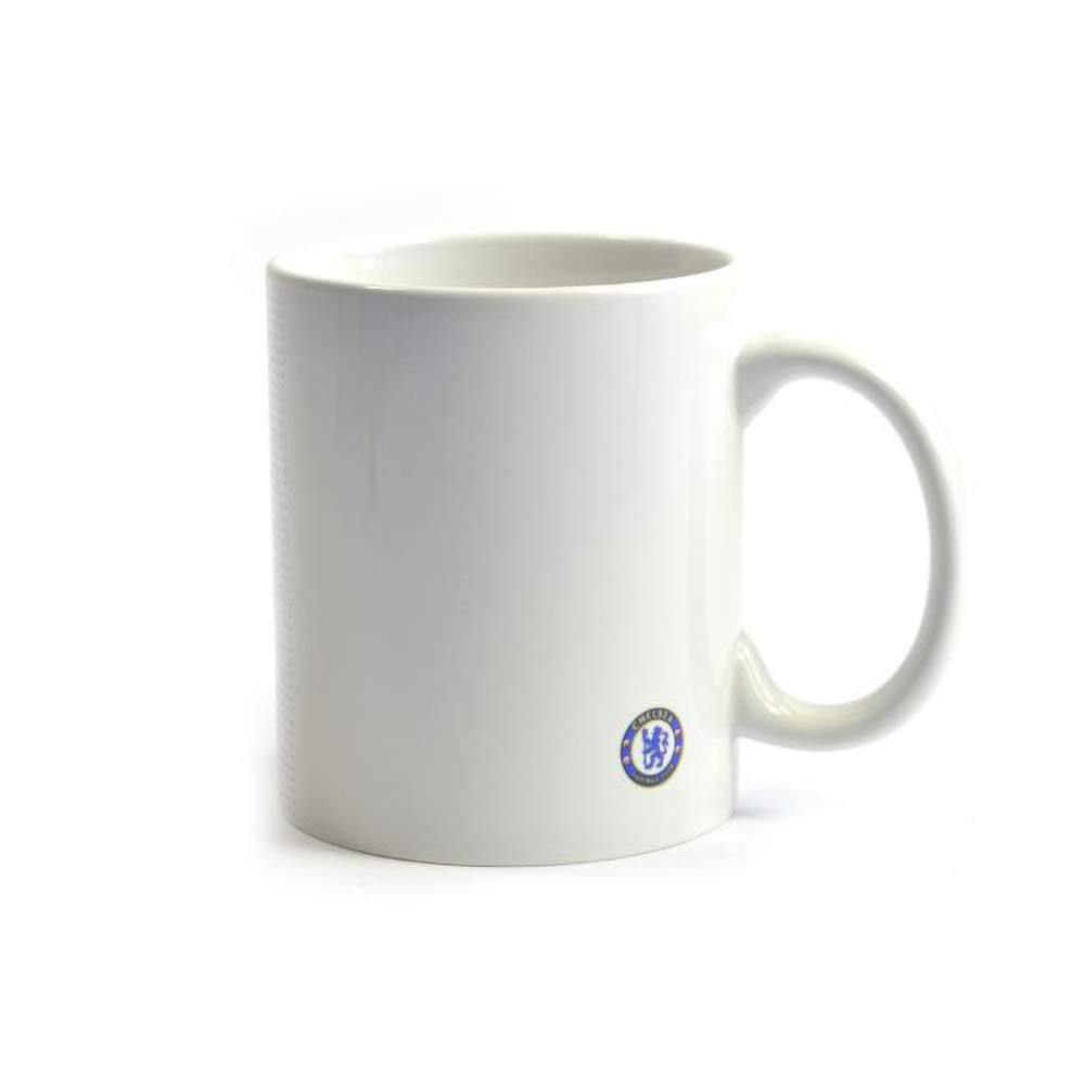 Chelsea FC - Taza diseño halftone (Tamaño Único) (Azul/Blanco)