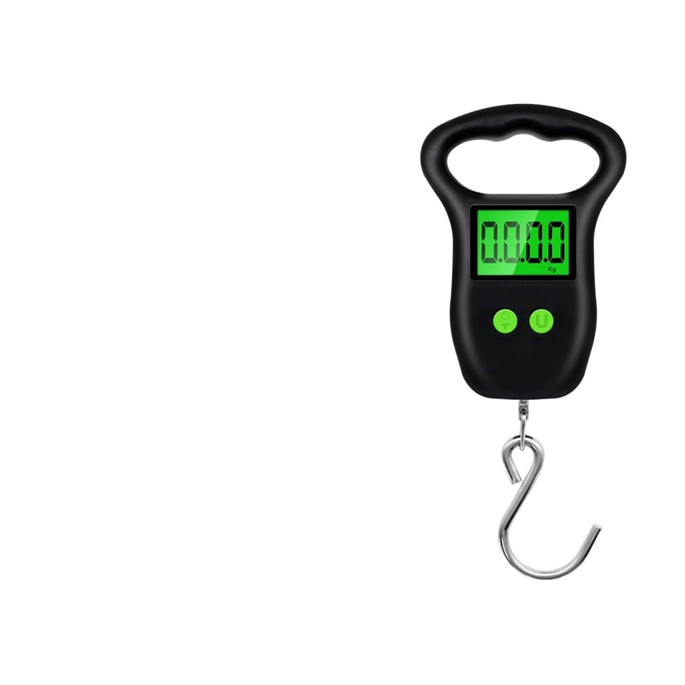 Pocket Key Chain Scales,Digital Luggage Scale Hanging Weight Balance Suitcase Travel Hook Scales Mini Fishing Weighting Tool LCD Backlitght Display (Color : Big Hook)