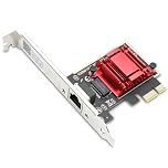 2.5GBase-T Carte Réseau Binghe 2.5G PCI-E to RJ45 Network Card RTL8125B Chip Gigabit Ethernet pour Les Jeux et Le Streaming à Grande Vitesse Compatible avec Windows/L-i-nux/M-a-c