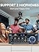 Stereo Home Audio Amplifier Receiver AK45, 400W Bluetooth 5.0 HiFi Stereo Power Amplifier 2.0 Channel RMS 40W x 2 Home Audio System with Remote Control Amp W/MIC,USB,RCA,FM Radio