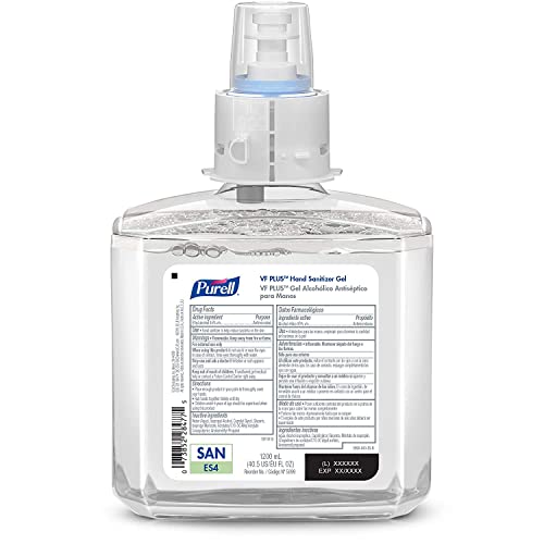 PURELL VF PLUS Hand Sanitizer Gel, Fragrance Free, 1200 mL Refill for PURELL ES4 Manual Hand Sanitizer Dispenser (Pack of 2) – 5099-02 - Image 3