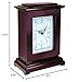 PS Products Ps Concealment Clock - Rectangle, Mahogany (Pack of 1)