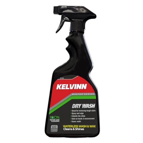 Image of KELVINN Car & Bike Dry Wash - 500ml: Effortless Waterless Cleaning with Shine & Protection | Advanced Deep Cleaning Formula, Long-Lasting Wax Polymer & Exterior Dresser for Superior Vehicle Care