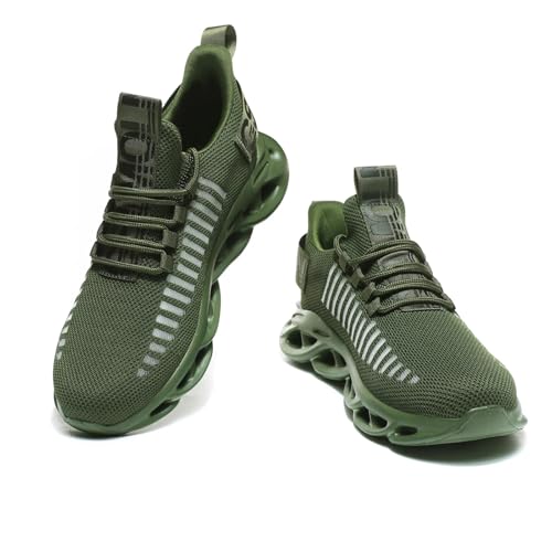 Image of GSLMOLN Men's Slip on Breathable Walking Shoes Ultra Lightweight Casual Sport Gym Fashion Sneakers
