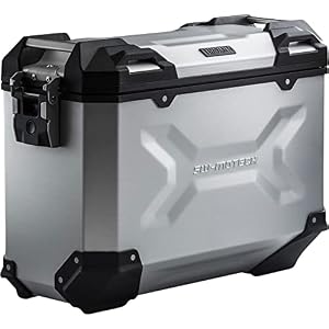 SW-Motech – SW-MOTECH TRAX ADV M Aluminium Seitenkoffer 37L, Links, Silb